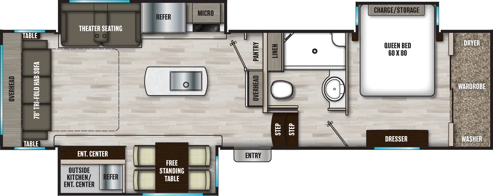 Phoenix 298RLS Floorplan