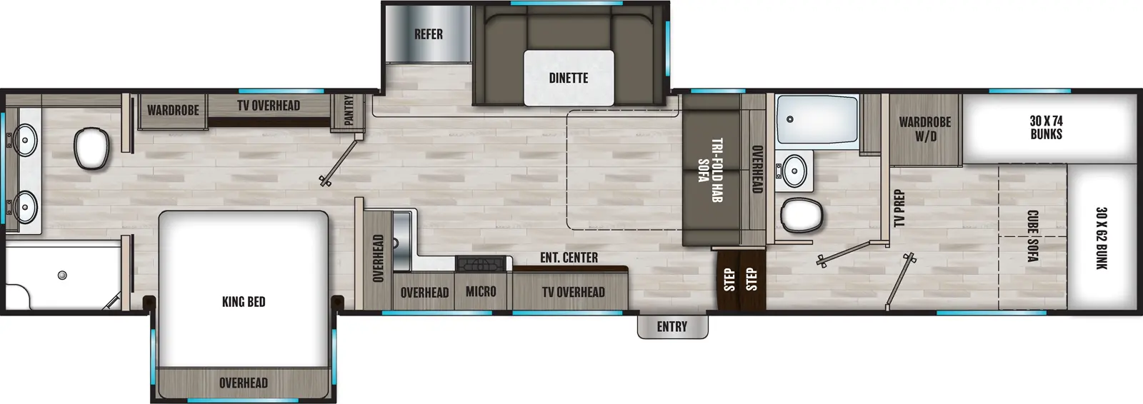 Phoenix 355FBX Floorplan