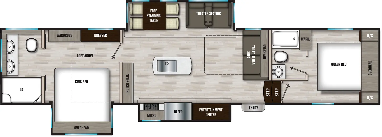 Phoenix 381DBL Floorplan